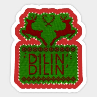Merry christmas dilin' dilin' bell Sticker